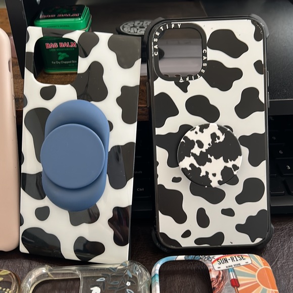 8 iPhone 11 Pro cases with pop sockets. Two Castify. Two rifle paper - Picture 3 of 6